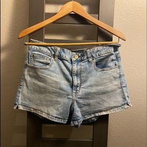American Eagle light wash shorties